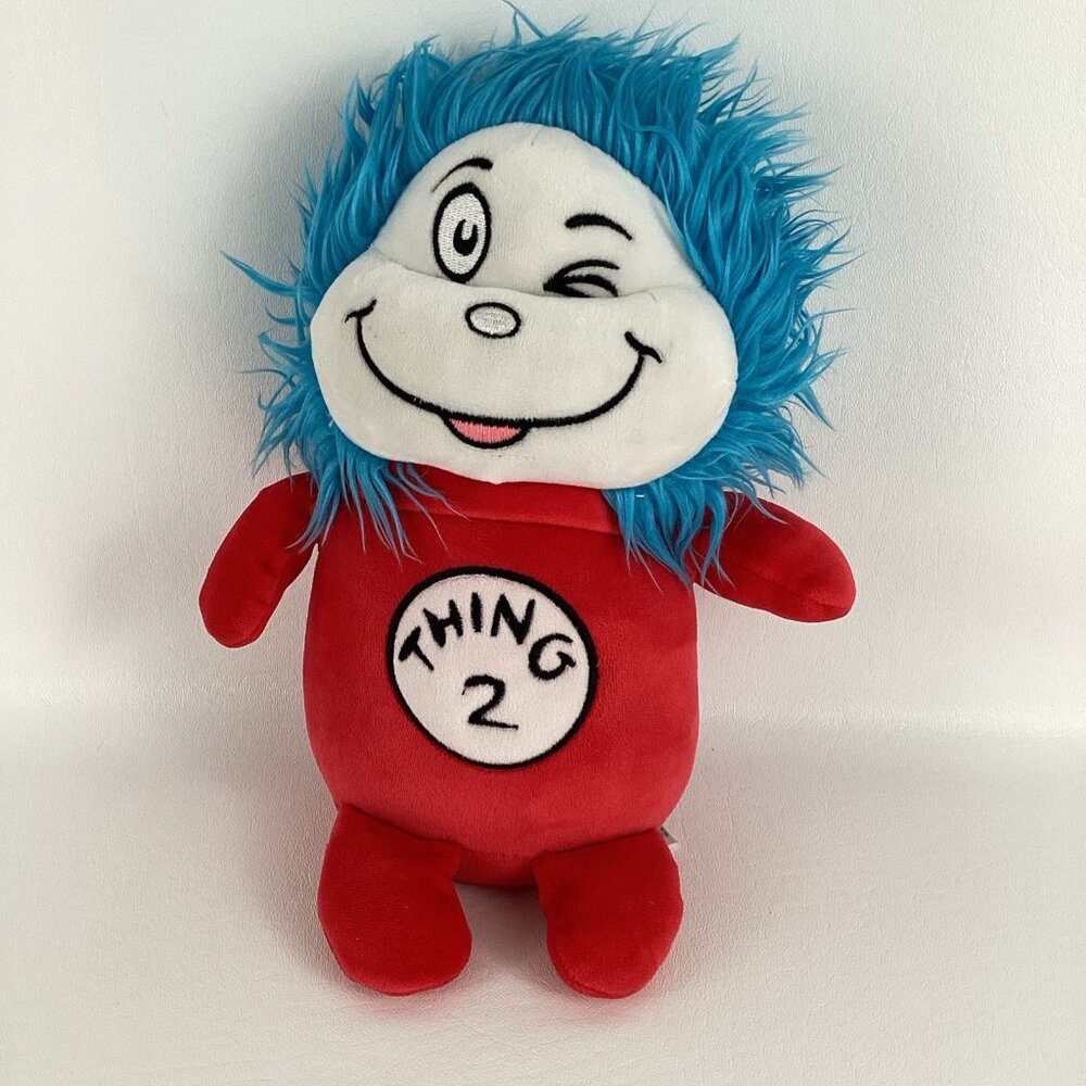 Dr Seuss Thing 2 Aurora World Plush Bean Bag Stuffed Animal 10" Toy 2021 - Picture 1 of 6